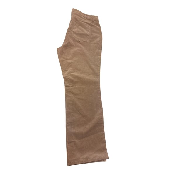 NWT Talbots Women's 16P Flawless High-Waist Straight-Leg Pants Corduroy tan Brow - Picture 7 of 11
